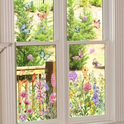 BloomView™ Farbenfroher Fensteraufkleber | 1+1 GRATIS
