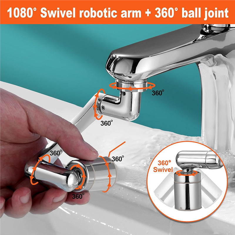 AquaSpin — 1080° Schwenkbarer Wasserhahn-Adapter  | 1+1 GRATIS