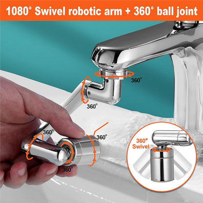 AquaSpin — 1080° Schwenkbarer Wasserhahn-Adapter  | 1+1 GRATIS