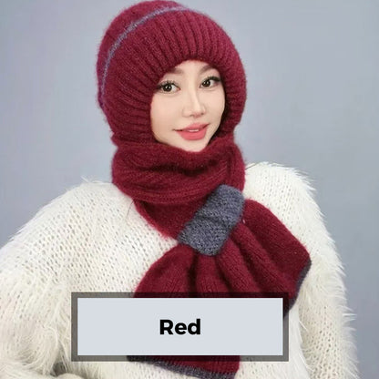 Mia – Damen-Wintermütze mit Schal und winddichtem Ohrenschutz | 1+1 GRATIS