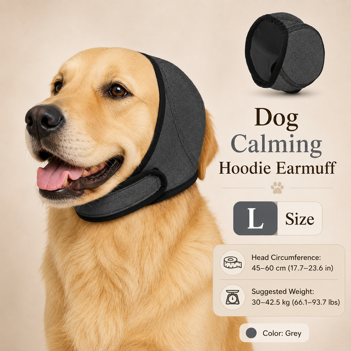 CalmPaw Shield — Beruhigender Hunde-Hoodie | 1+1 GRATIS