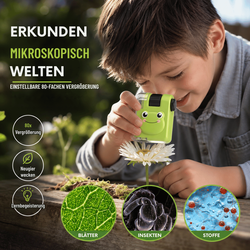 SnapScope — Tragbares Kinder-Mikroskop | 1+1 GRATIS