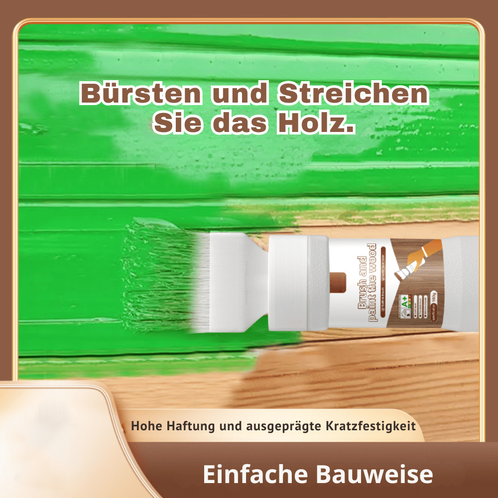 WoodGlide — 2-in-1 Pinsel & Farbe | 1+1 GRATIS