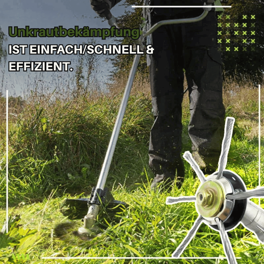 TitanTrim — Stahldraht-Unkrautschneider | 1+1 GRATIS