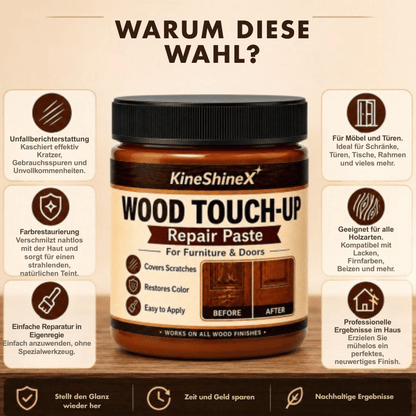 WoodTouch — Holz-Reparaturcreme Braun | 1+1 GRATIS