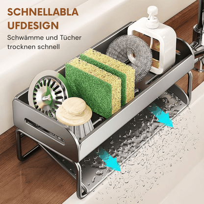 FlowNest — Spülbecken-Abtropfschale-Organizer | 1+1 GRATIS