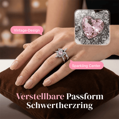 Jina — Gothic Herzring | 1+1 GRATIS