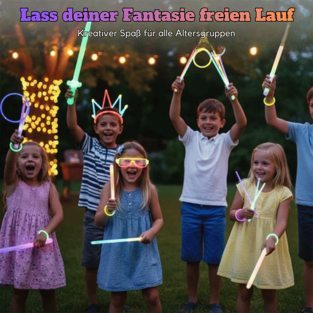 Glowsticks — Endloser Spaß, Brillantes Spiel | 1+1 GRATIS