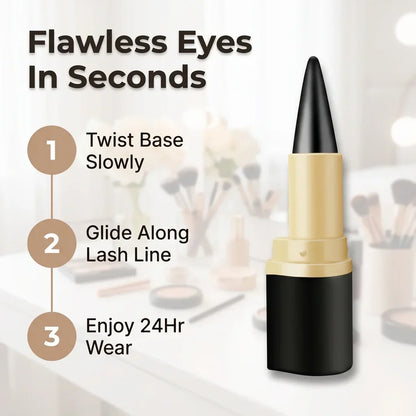 Eyeliner Wasserfest für Präzise Linien | Pigmentreiche Formel | Wischfest & Schweißfest für den ganzen Tag, ideal im Alltag