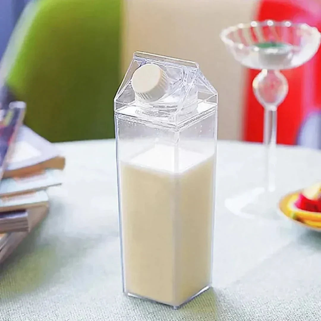 ClearPour – Transparenter Milchkarton | 1+1 GRATIS