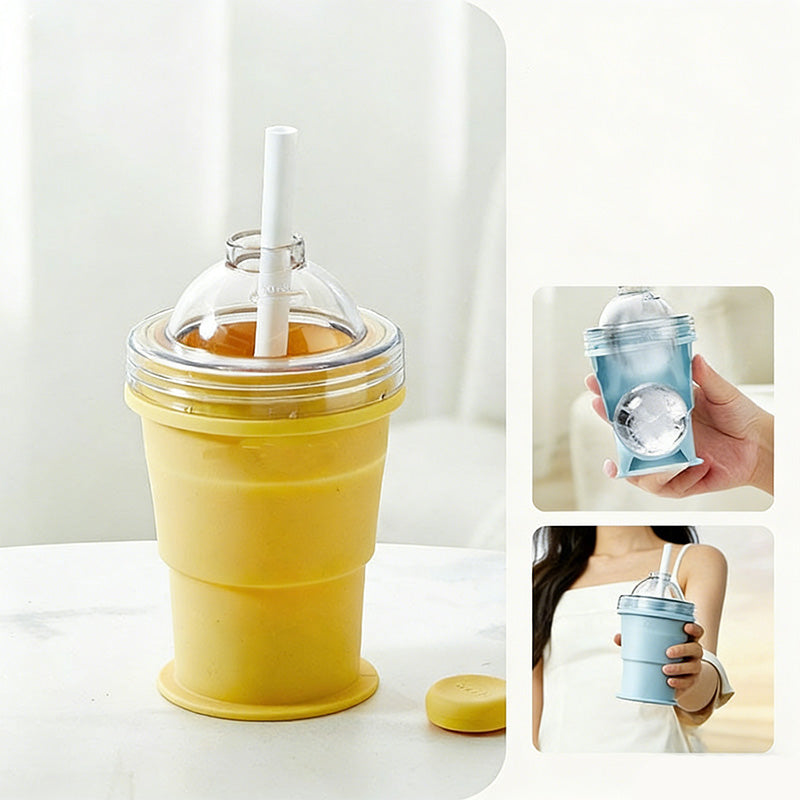 ChillSphere — Faltbarer Silikon-Trinkbecher | 1+1 GRATIS