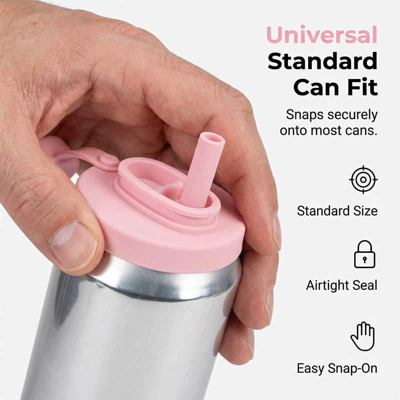 SipSafe — Auslaufsicherer Silikondeckel mit Strohhalm | 1+1 GRATIS