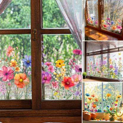 BloomView™ Farbenfroher Fensteraufkleber | 1+1 GRATIS