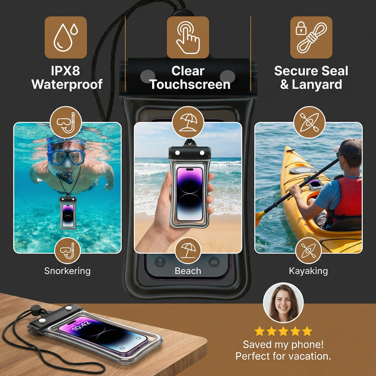 Phone Guardian — Wasserdichte Handyhülle | 1+1 GRATIS