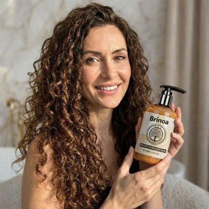 Lockencreme für lockiges Haar | Marokkanische Pflegeformel mit Feuchtigkeitsbalance | Mehr Volumen & Definition