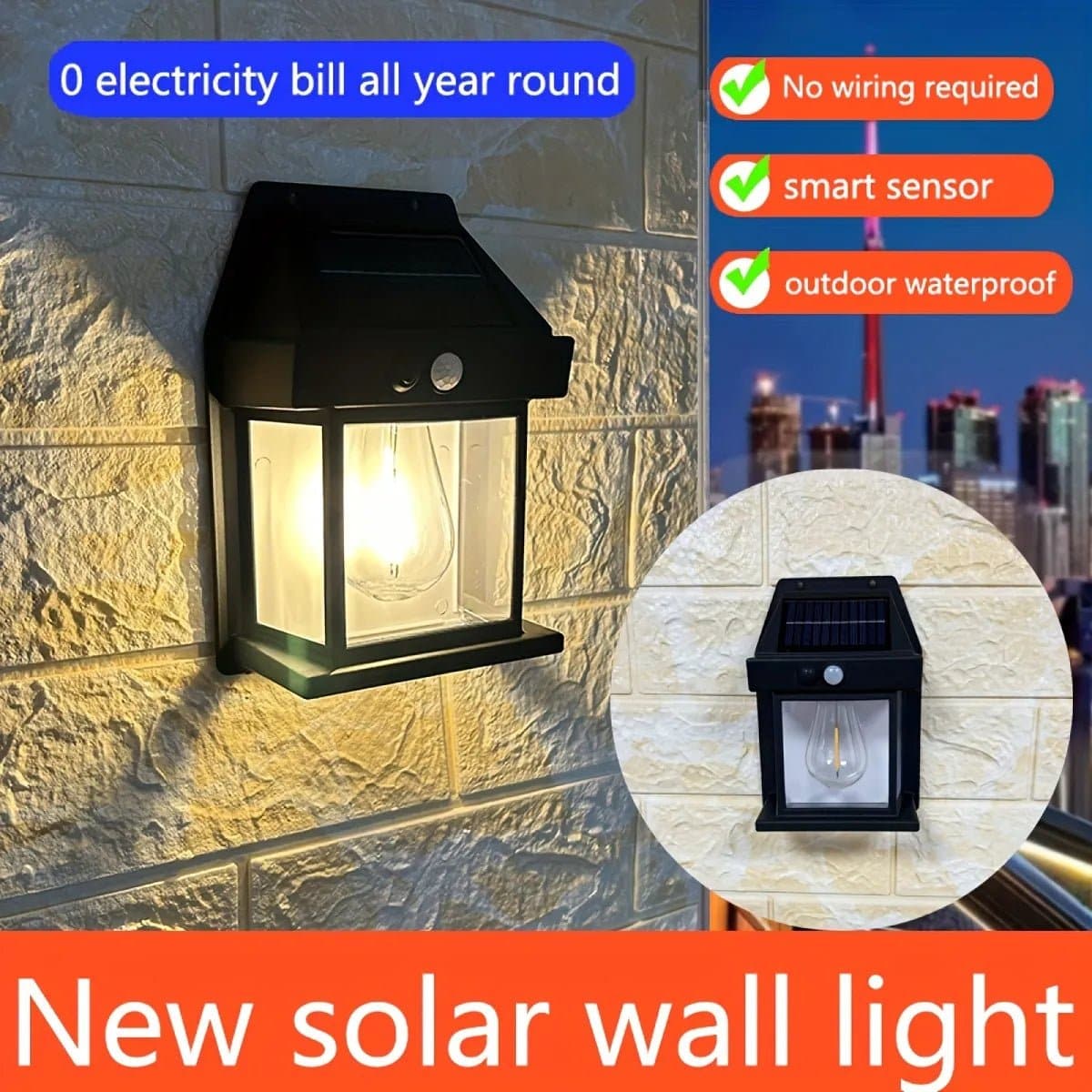 Solar GlowLight — Bewegungsmelder-Licht | 1+1 GRATIS