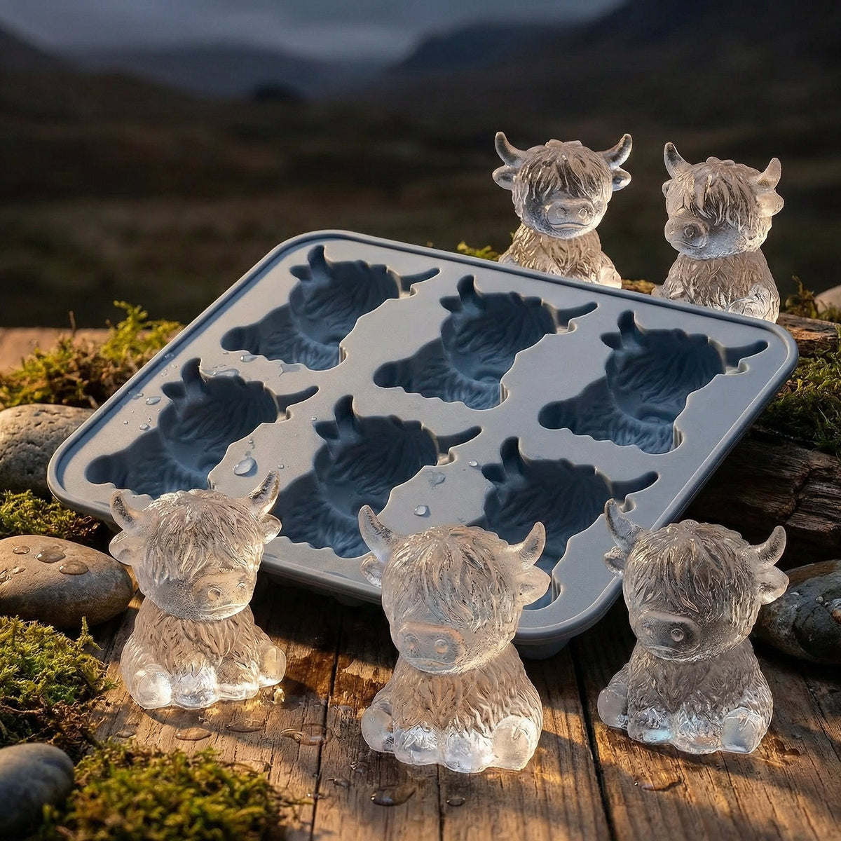 HighlandChill — Kuh Eiswürfel Form | 1+2 GRATIS