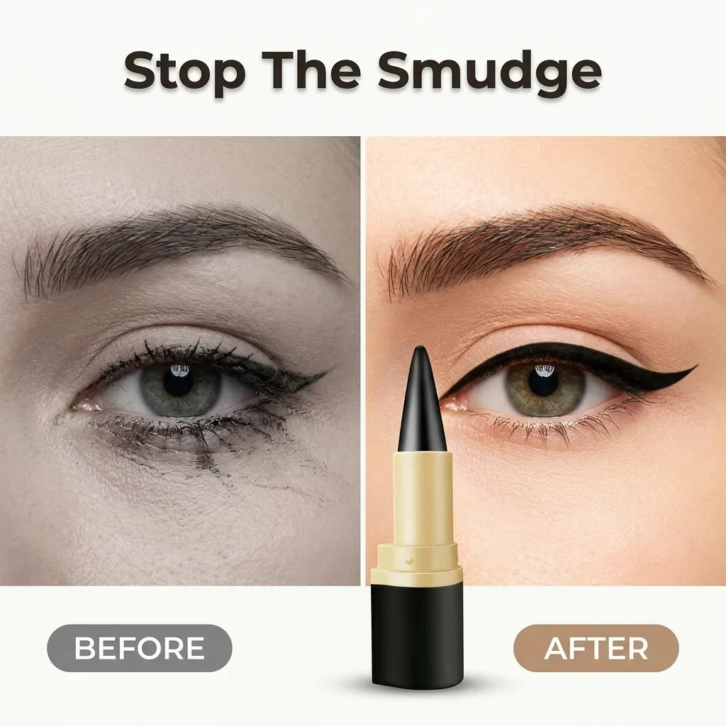 Eyeliner Wasserfest für Präzise Linien | Pigmentreiche Formel | Wischfest & Schweißfest für den ganzen Tag, ideal im Alltag