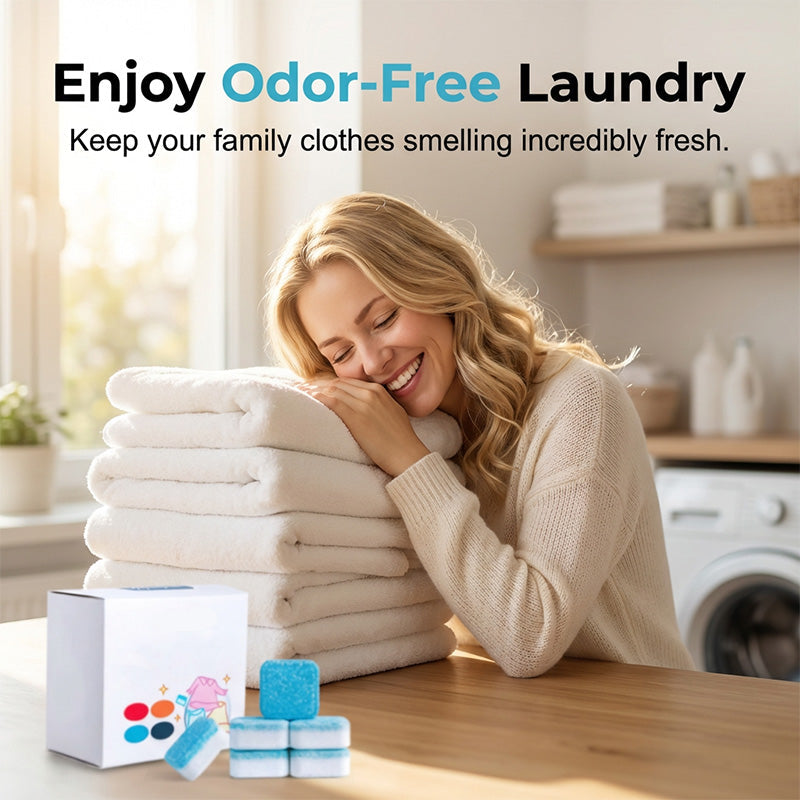 WasherRefresh 10 Stück — Waschmaschinen-Reinigungstabletten | 1+2 GRATIS