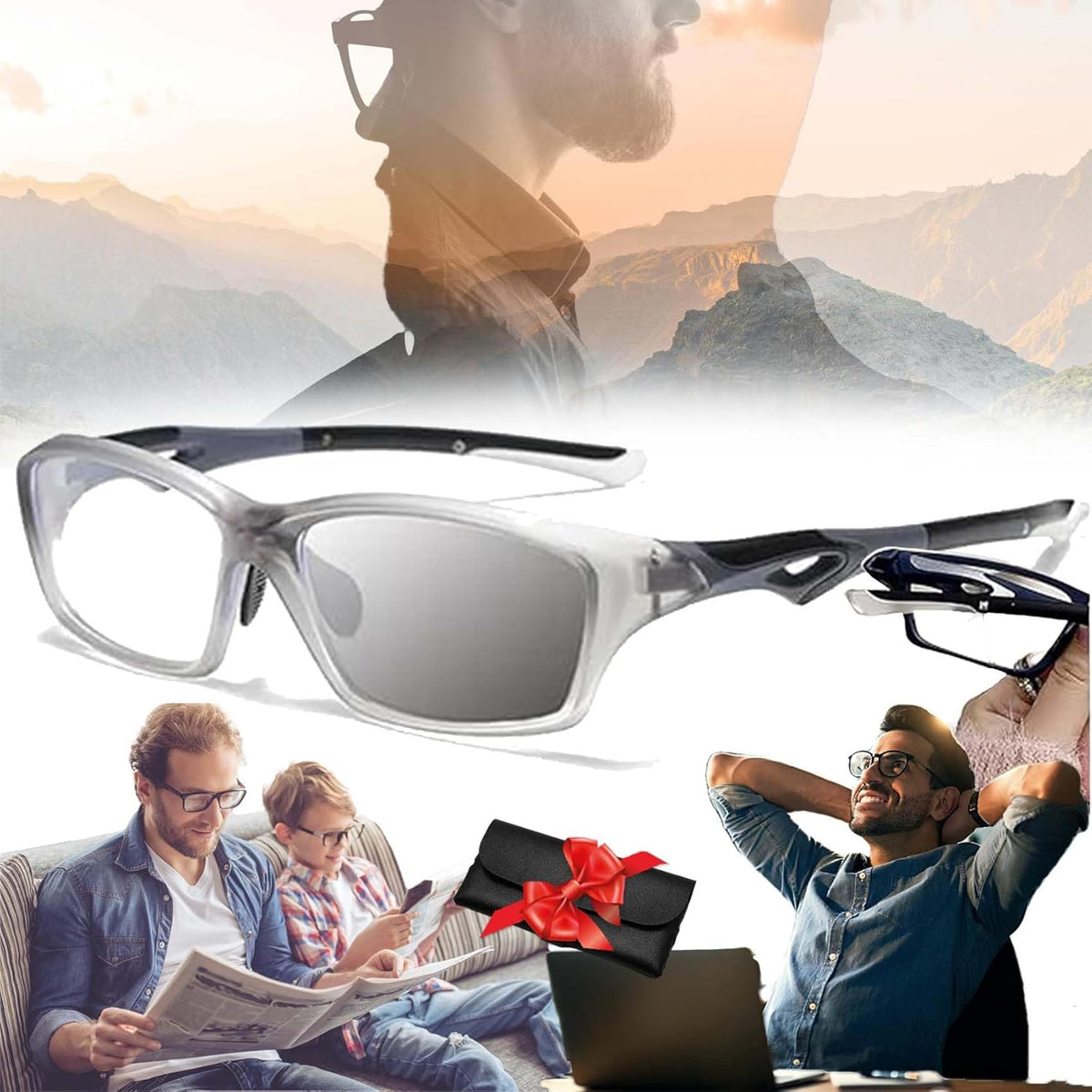 Optigaze™ – Farbwechselnde Multi-Fokus Sport-Lesebrille | 1+1 GRATIS