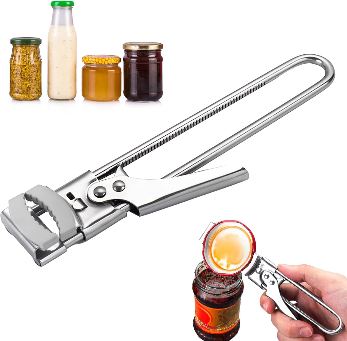 EasyGrip – Der praktische Edelstahl-Glasöffner | 1+1 GRATIS