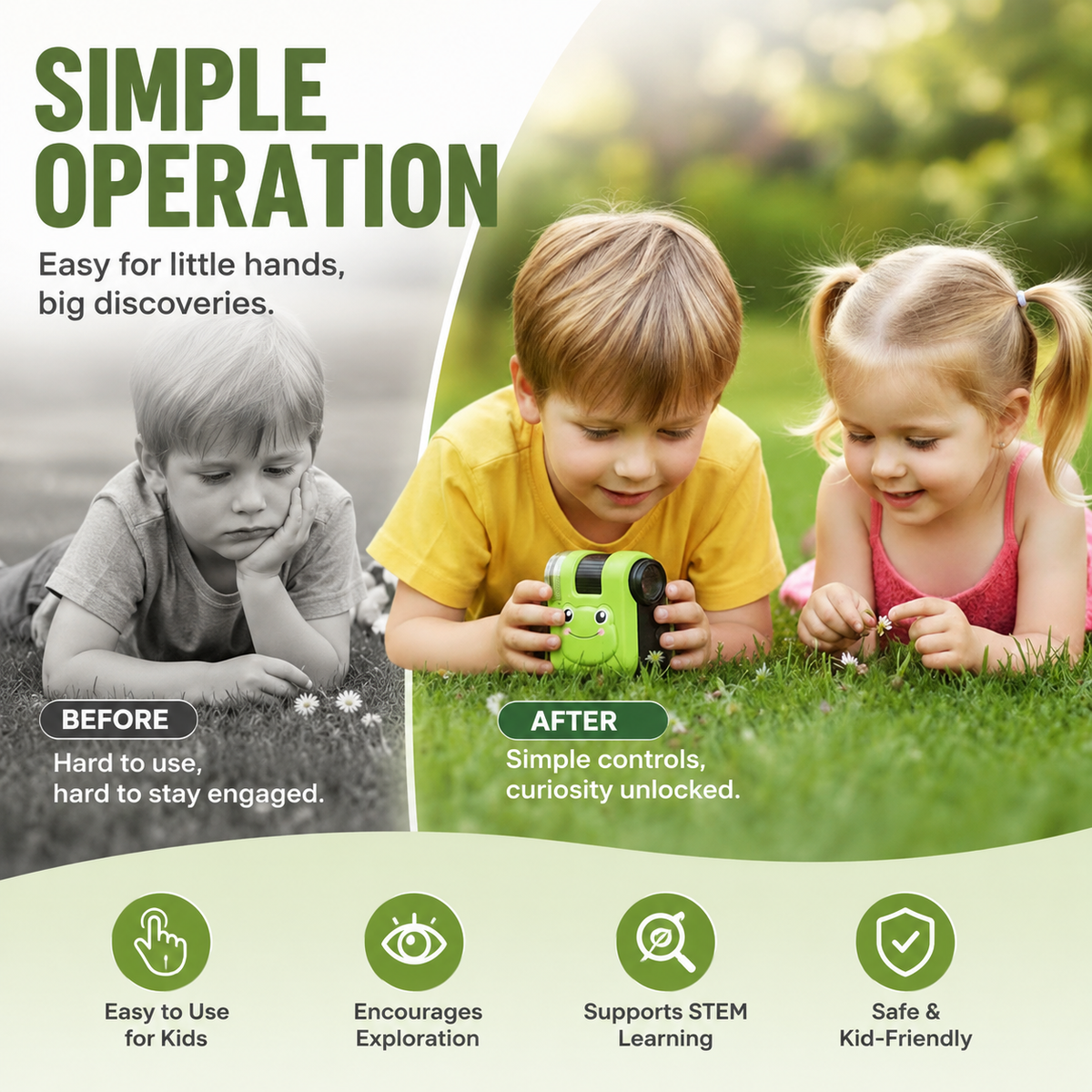 SnapScope — Tragbares Kinder-Mikroskop | 1+1 GRATIS
