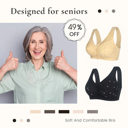 ComfortWear – Bequeme Frontverschluss-BH mit Knopfleiste | 1+1 GRATIS