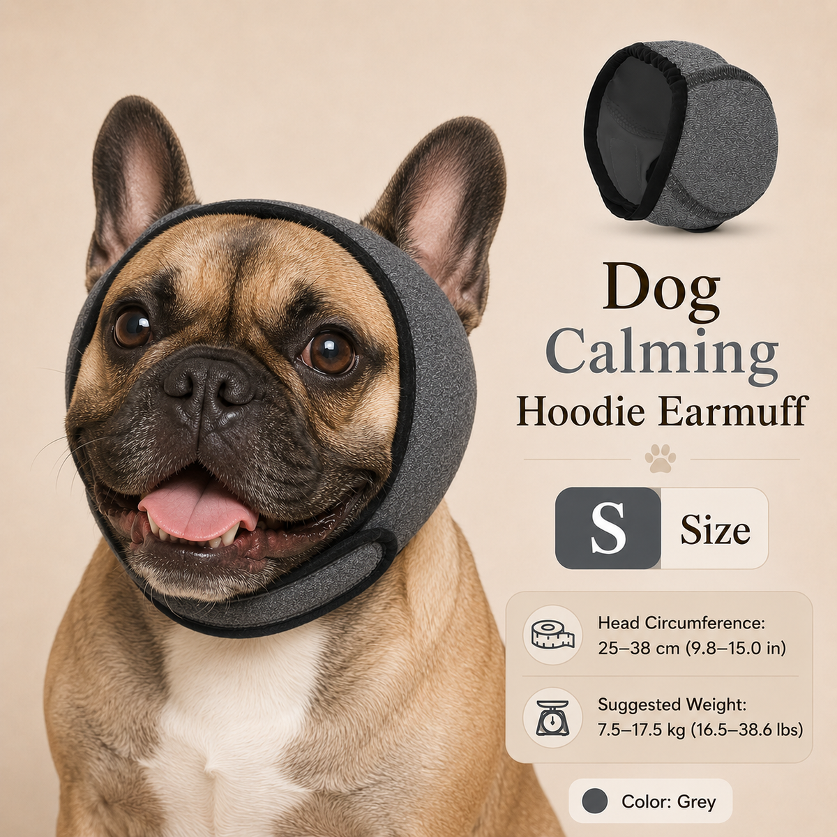 CalmPaw Shield — Beruhigender Hunde-Hoodie | 1+1 GRATIS