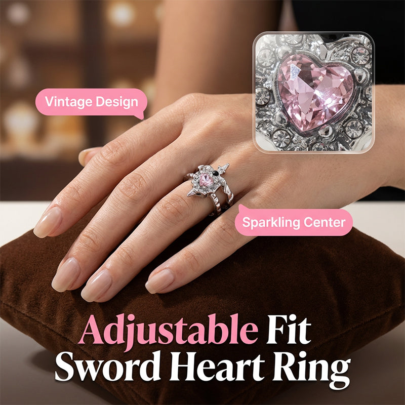 Jina — Gothic Herzring | 1+1 GRATIS