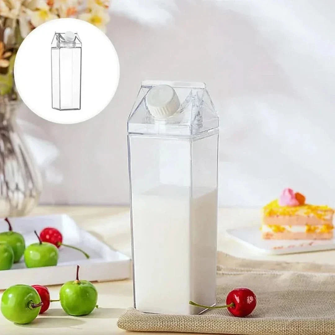 ClearPour – Transparenter Milchkarton | 1+1 GRATIS