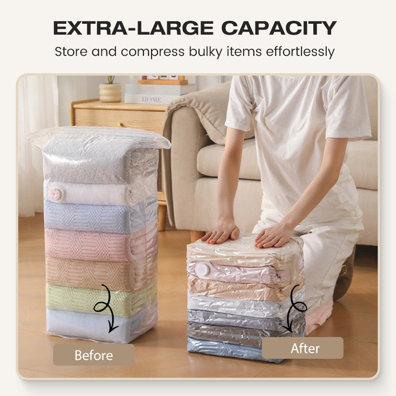 SpaceSaver — Vakuum-Aufbewahrungsbeutel | 1+1 GRATIS