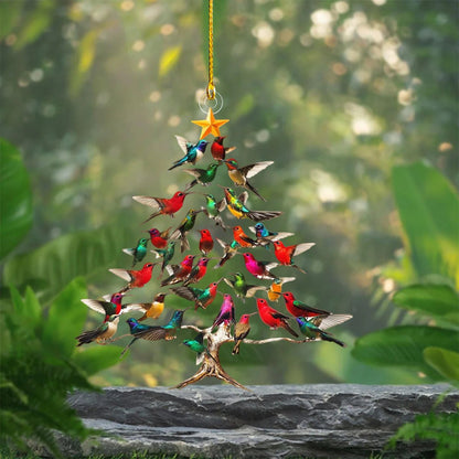 Winterly – Kolibri 2D Acryl-Weihnachtsornament | 1+2 GRATIS