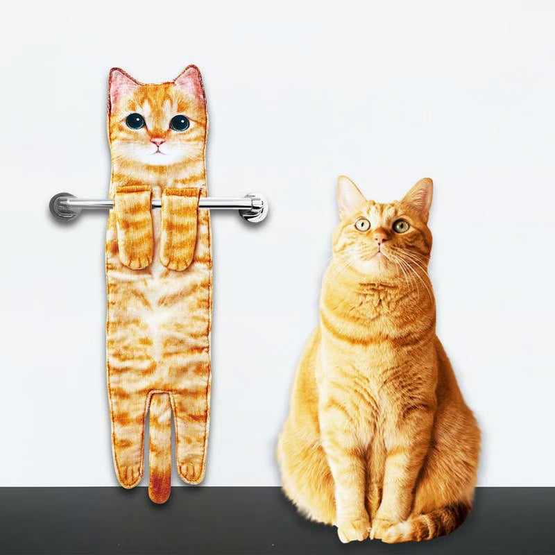 PurrTowel – Süßes Katzen-Handtuch | 1+1 GRATIS