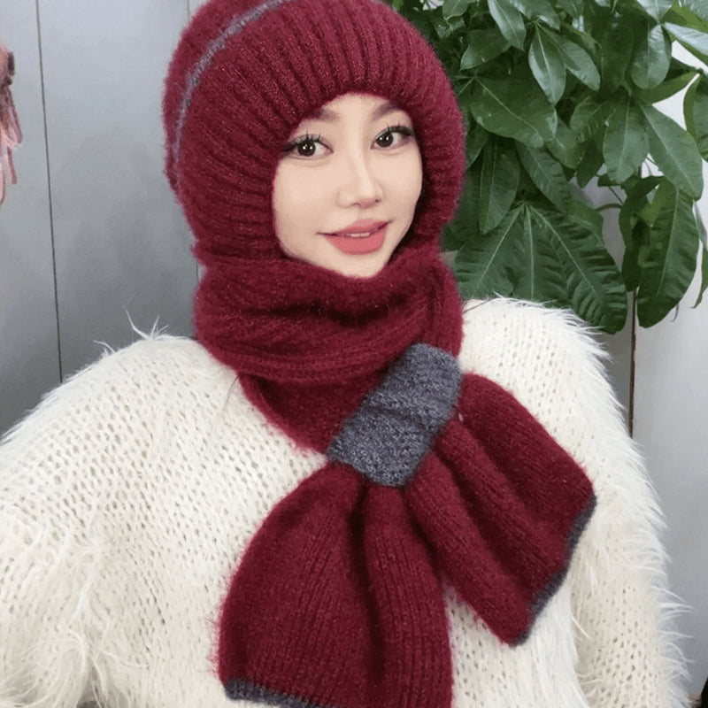 Mia – Damen-Wintermütze mit Schal und winddichtem Ohrenschutz | 1+1 GRATIS