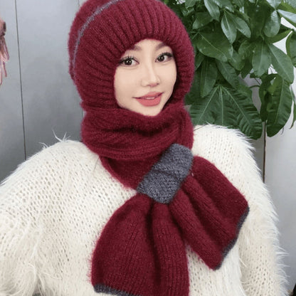 Mia – Damen-Wintermütze mit Schal und winddichtem Ohrenschutz | 1+1 GRATIS