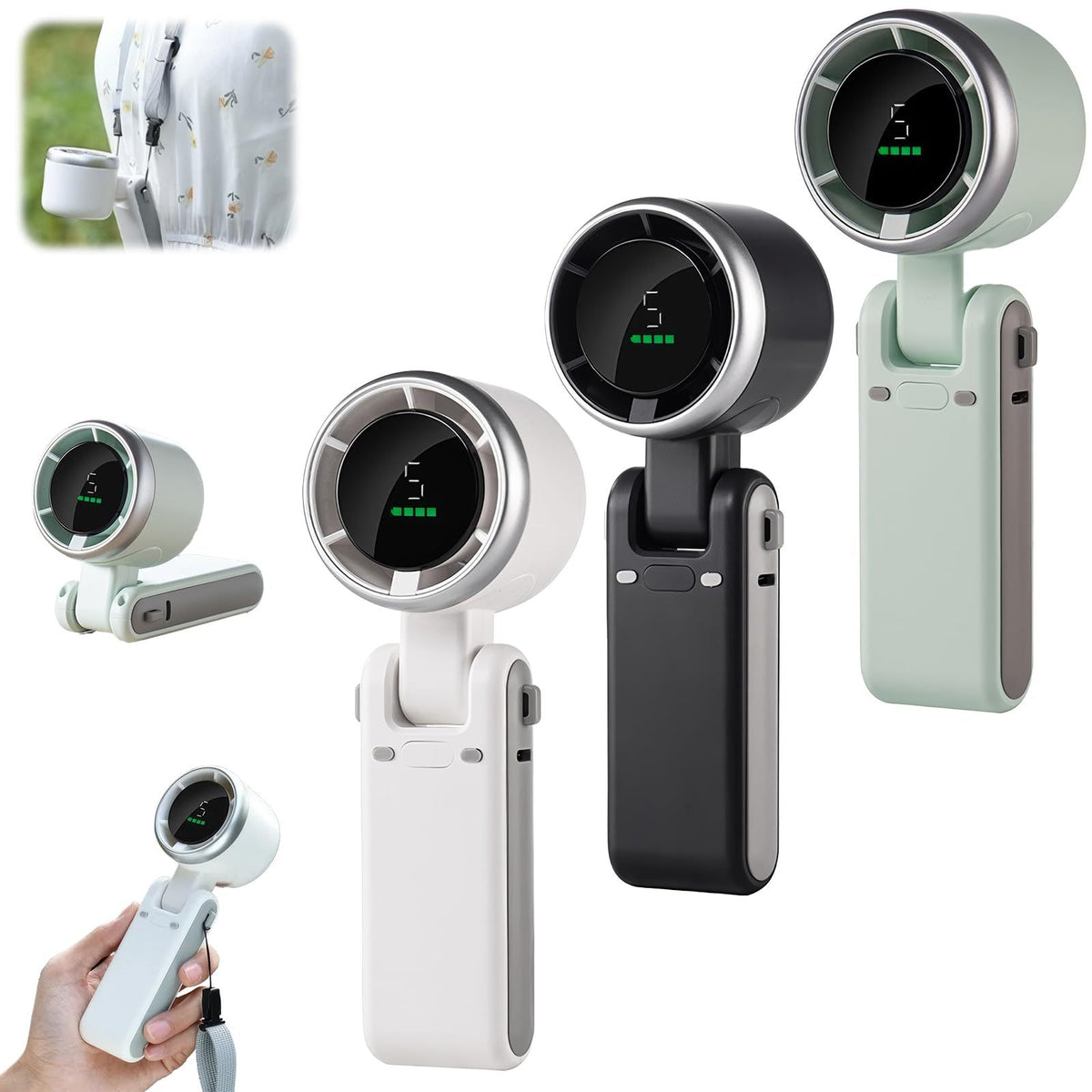 BreezeFlex – Faltbarer 180° Turbo-Ventilator | 1+1 GRATIS