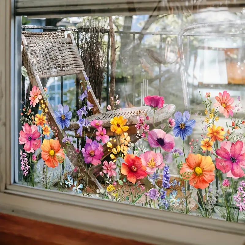 BloomView™ Farbenfroher Fensteraufkleber | 1+1 GRATIS