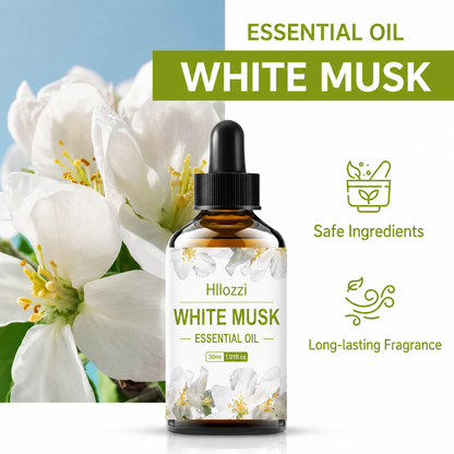 Ätherisches Öl | White Musk Duftöl | Langanhaltender Duft & Entspannende Atmosphäre | Muskara