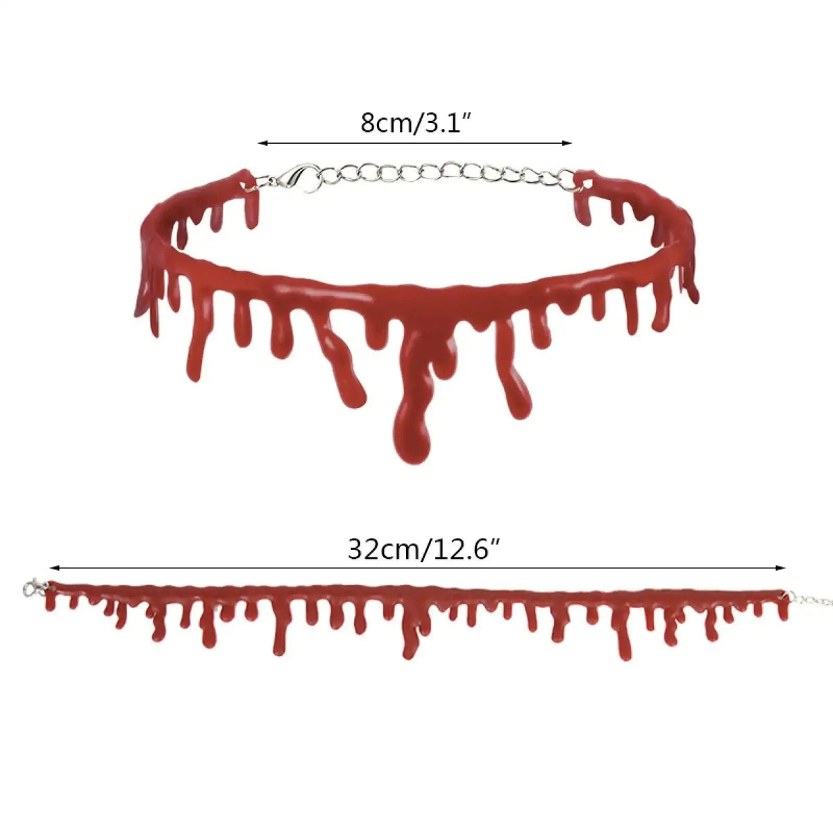 Blutchoker Halloween | Dripping-Effekt & Sofort-Tragefertig