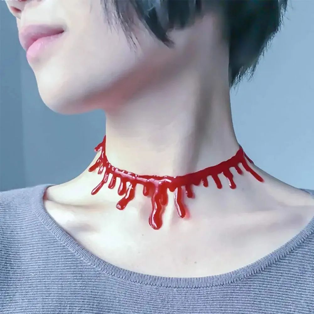 Blutchoker Halloween | Dripping-Effekt & Sofort-Tragefertig