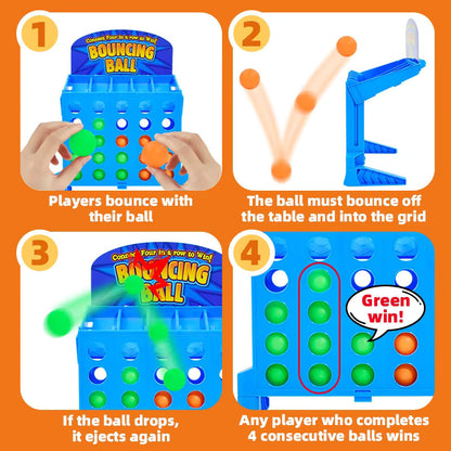 Bouncing Board Spiel Ball | Tischspiel für Familie & Party | Geschicklichkeitsspiel | BounceLine