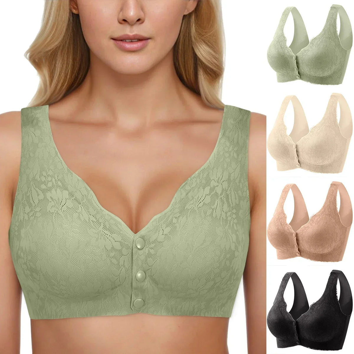 1+1 GRATIS | Lace Stretch Button For Comfy Bra™