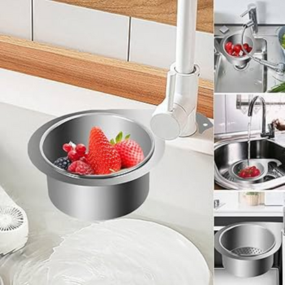 Edelstahl-Spülbecken-Sieb | Abflussfilter im Schwan-Design | SinkStrainer