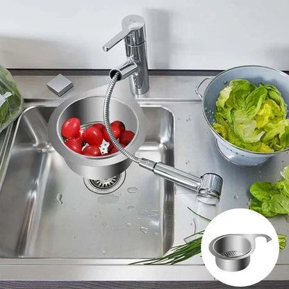 Edelstahl-Spülbecken-Sieb | Abflussfilter im Schwan-Design | SinkStrainer