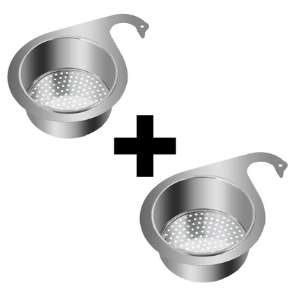 Edelstahl-Spülbecken-Sieb | Abflussfilter im Schwan-Design | SinkStrainer