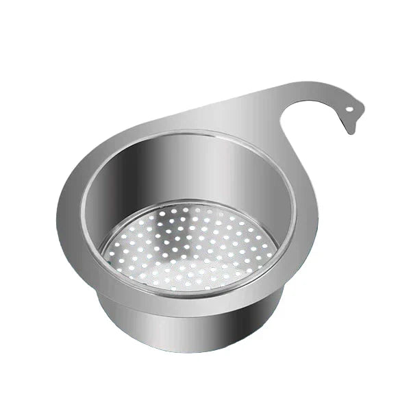 Edelstahl-Spülbecken-Sieb | Abflussfilter im Schwan-Design | SinkStrainer