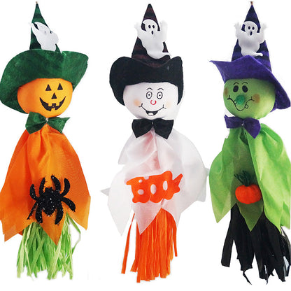Halloween Geisterpuppe Anhänger | Deko für Haunted House, Kindergarten & Wohnzimmer | Leicht, hängbar an Wand, Decke oder Tür