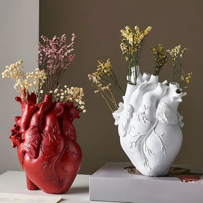 Herzförmige Vase aus Bambus und Holz | Für frische und künstliche Blumen | Nachhaltige Dekoration für Zuhause und als Geschenk 1