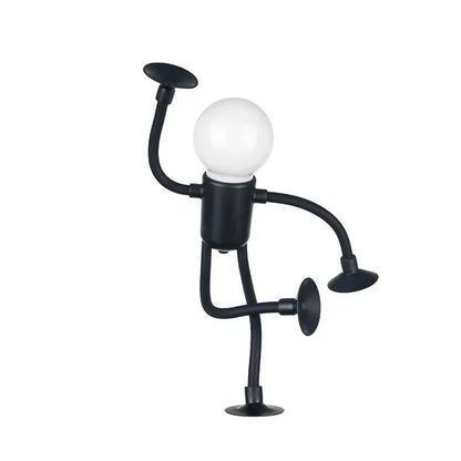 LED Leuchte mit Saugnapf-Armen | Flexibel Verstellbar, Kabellos & Wiederaufladbar | Für Laptop, Regal und Bett