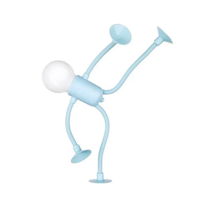 LED Leuchte mit Saugnapf-Armen | Flexibel Verstellbar, Kabellos & Wiederaufladbar | Für Laptop, Regal und Bett